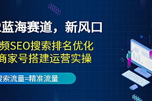2022蓝海赛道,新风口:短视频SEO搜索排名优化+企业商家号搭建运营实操