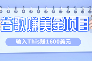 利用谷歌搜索特殊关键字赚钱项目,简单操作即可轻松赚1600+美元【视频教程】