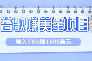 利用谷歌搜索特殊关键字赚钱项目，简单操作即可轻松赚1600+美元【视频教程】