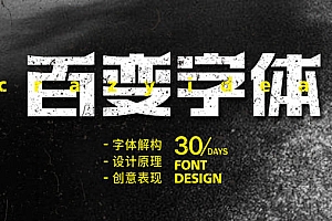付顽童《2021年商业字体设计课》含素材