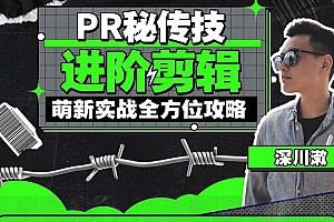 深川漱《PR秘传技:进阶剪辑》萌新实战全方位攻略