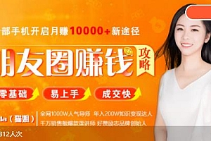 全网千万人气导师亲授:零基础/易上手的朋友圈赚钱攻略,让你轻松月入过万