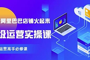 【90天阿里巴巴店铺火起来】高级运营实操课,1688运营高手必修课