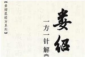 娄绍昆《一方一针解伤寒》音频+视频课程培训课程