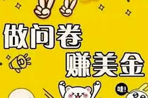 外边收费四五千的国外问卷调查项目,单人一天操作100美刀,真正的搬砖项目!
