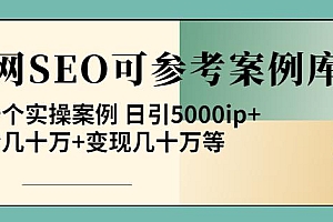 白杨全网SEO可参考案例库,几十个实操案例日引5000ip+涨粉百W+变现几十W等!