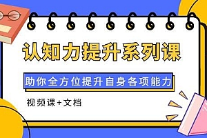 认知力提升系列课:助你全方位提升自身各项能力(视频课+文档)