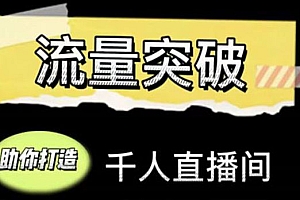 直播运营实战视频课,助你打造千人直播间(14节视频课)