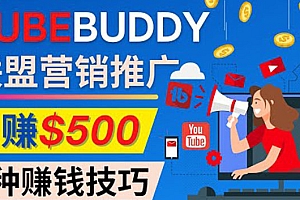 推广TubeBuddy联盟营销项目，完全免费的推广方法，轻松月赚500美元