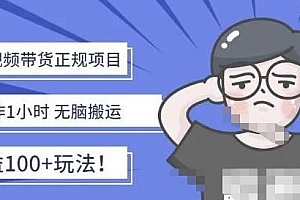 京东短视频带货项目:每天操作2小时,月收益3000+副业项目-价值1988元