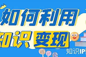 知识IP变现训练营:手把手带你如何做知识IP赚钱,助你逆袭人生