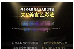 大V美食色彩法(相机拍美食+透亮美食灯光+电脑剪映调色),教你用相机拍出高级感的美食画面
