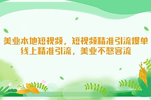 美业本地短视频,短视频精准引流爆单,线上精准引流,美业不愁客流