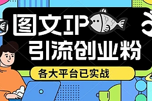 价值1688的抖音快手小红书图文ip引流实操课,日引50-100!各大平台已经实战