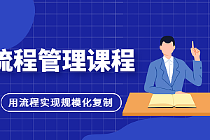 流程管理课程,用流程实现规模化复制,适合团队管理者学习