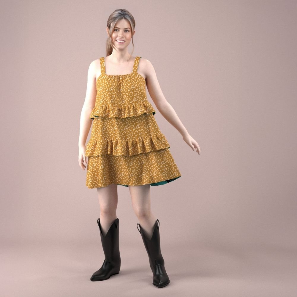 【仲夏荷叶边之梦】免费获取 Bonilla 荷叶边层叠连衣裙 PDF 缝纫图案